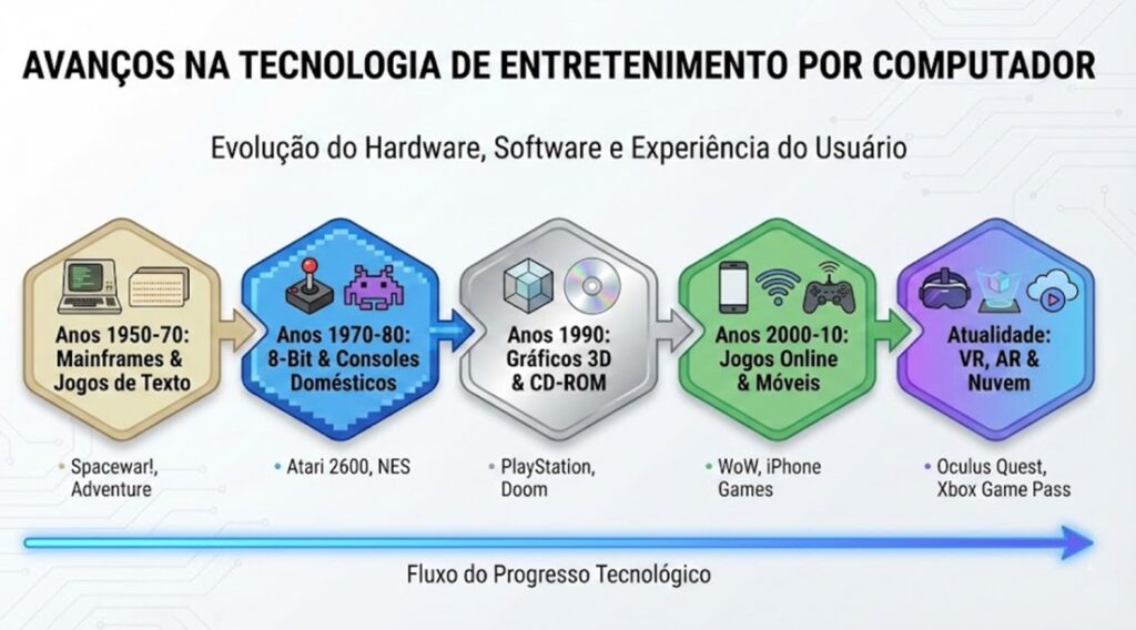 evolução do hardware, software e experiência do usuário